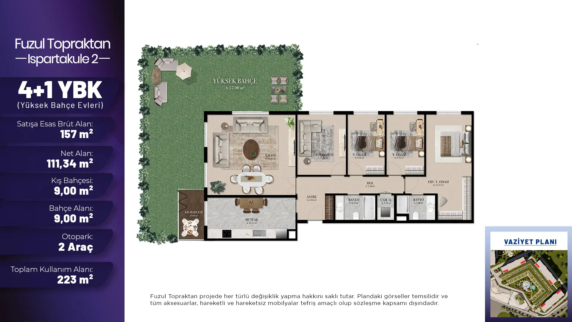 4+1 YBK Daire Tipi Görseli