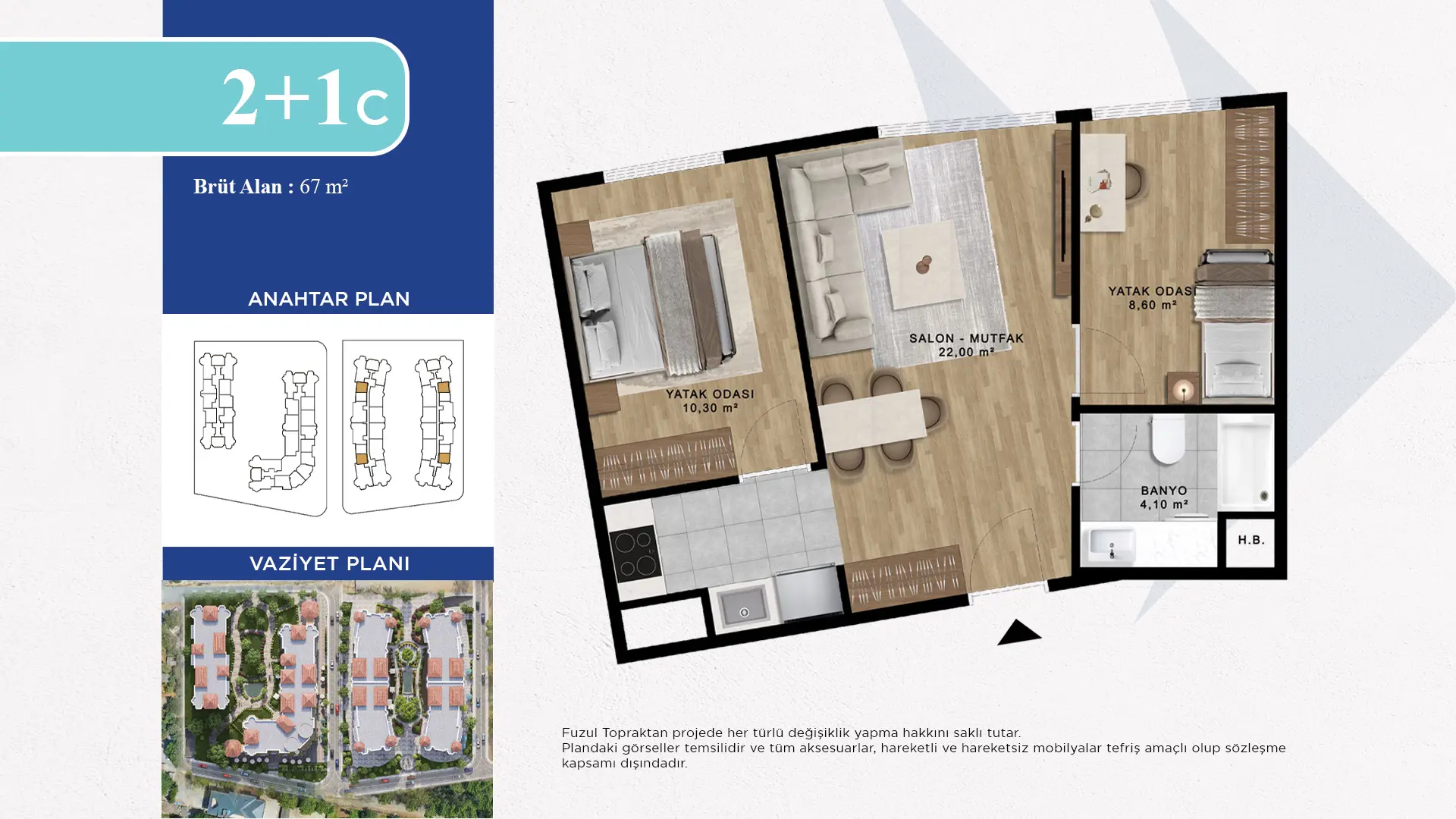 2+1 C Daire Tipi Görseli